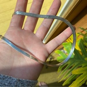 Sterling Silver herringbone chain